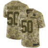 Nike Packers #50 Blake Martinez Camo Men’s Stitched NFL Limited 2018 Salute To Service Jersey