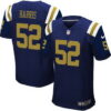 Men’s New York Jets #52 David Harris Navy Blue Alternate NFL Nike Elite Jersey