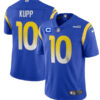 Men’s Los Angeles Rams #10 Cooper Kupp 2022 Royal With 3-Star C Patch Vapor Limited Stitched Jersey