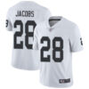 Raiders #28 Josh Jacobs White Men’s Stitched Football Vapor Untouchable Limited Jersey