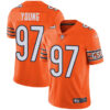 Nike Chicago Bears #97 Willie Young Orange Men’s Stitched NFL Limited Rush Jersey