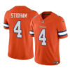 Men’s Denver Broncos #4 Jarrett Stidham Orange 2023 F.U.S.E. Vapor Untouchable Football Stitched Jersey