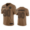 Men’s Dallas Cowboys #90 DeMarcus Lawrence 2023 Brown Salute To Service Limited Football Stitched Jersey