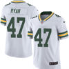 Men’s Green Bay Packers #47 Jake Ryan White 2016 Color Rush Stitched NFL Nike Limited Jersey