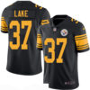 Men’s Pittsburgh Steelers #37 Carnell Lake Retired Black 2016 Color Rush Stitched NFL Nike Limited Jersey