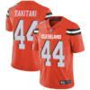 Browns #44 Sione Takitaki Orange Alternate Men’s Stitched Football Vapor Untouchable Limited Jersey
