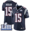 Men’s New England Patriots #15 Chris Hogan Navy Blue Nike NFL Home Vapor Untouchable Super Bowl LIII Bound Limited Jersey