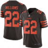 Men’s Cleveland Browns #22 Tramon Williams Brown 2016 Color Rush Stitched NFL Nike Limited Jersey