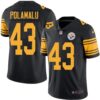 Nike Steelers #43 Troy Polamalu Black Men’s Stitched NFL Limited Rush Jersey
