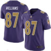 Men’s Baltimore Ravens #87 Maxx Williams Purple 2016 Color Rush Stitched NFL Nike Limited Jersey