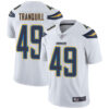 Chargers #49 Drue Tranquill White Men’s Stitched Football Vapor Untouchable Limited Jersey