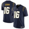 Men’s Los Angeles Chargers #16 Casey Bauman Navy 2024 Vapor Limited Football Stitched Jersey