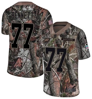 Nike Eagles #77 Michael Bennett Camo Men’s Stitched NFL Limited Rush Realtree Jersey