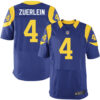 Nike Rams #4 Greg Zuerlein Royal Blue Alternate Men’s Stitched NFL Elite Jersey