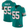 Nike Miami Dolphins #55 Jerome Baker Aqua Green Alternate Men’s Stitched NFL Vapor Untouchable Limited Jersey