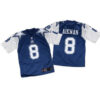 Nike Cowboys #8 Troy Aikman Navy BlueWhite Throwback Men’s Stitched NFL Elite Jersey