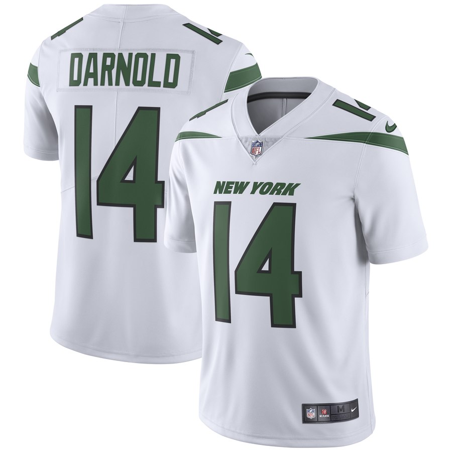 Size XXXXXXL Men’s Nike New York Jets 14 Sam Darnold White New 2019 Vapor Untouchable Limited Jersey