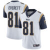 Nike Los Angeles Rams #81 Gerald Everett White Men’s Stitched NFL Vapor Untouchable Limited Jersey