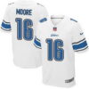 Men’s Detroit Lions #16 Lance Moore White Road NFL Nike Elite Jersey