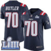 #70 Limited Adam Butler Navy Blue Nike NFL Men’s Jersey New England Patriots Rush Vapor Untouchable Super Bowl LIII Bound