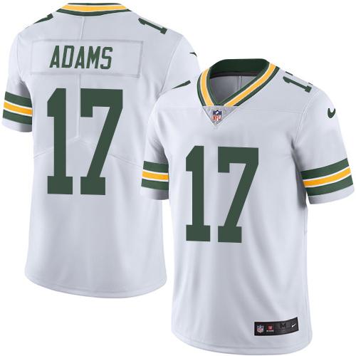Nike Green Bay Packers #17 Davante Adams White Men’s Stitched NFL Vapor Untouchable Limited Jersey