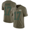 Nike Green Bay Packers #17 Davante Adams Olive Men’s Stitched NFL Limited 2017 Salute To Service Jersey
