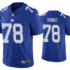 Men’s New York Giants #78 Andrew Thomas 2020 Blue Vapor Untouchable Limited Stitched Jersey