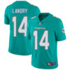 Nike Miami Dolphins #14 Jarvis Landry Aqua Green Team Color Men’s Stitched NFL Vapor Untouchable Limited Jersey