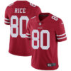 Nike San Francisco 49ers #80 Jerry Rice Red Team Color Men’s Stitched NFL Vapor Untouchable Limited Jersey