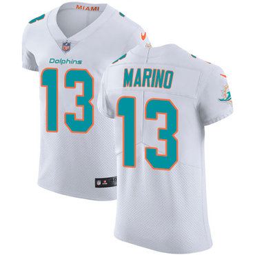 Nike Miami Dolphins #13 Dan Marino White Men’s Stitched NFL Vapor Untouchable Elite Jersey