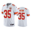 Men’s Kansas City Chiefs #35 Jaylen Watson White Vapor Untouchable Limited Stitched Football Jersey
