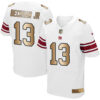 Nike Giants #13 Odell Beckham Jr White Men’s Stitched NFL Elite Gold Jersey