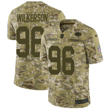 Nike Packers #96 Muhammad Wilkerson Camo Men’s Stitched NFL Limited 2018 Salute To Service Jersey