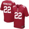 Men’s New York Giants #22 Brandon Meriweather Red Alternate NFL Nike Elite Jersey