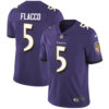 Nike Baltimore Ravens #5 Joe Flacco Purple Team Color Men’s Stitched NFL Vapor Untouchable Limited Jersey