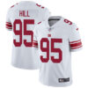Nike New York Giants #95 B.J. Hill White Men’s Stitched NFL Vapor Untouchable Limited Jersey