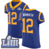 #12 Elite Joe Namath Royal Blue Nike NFL Alternate Men’s Jersey Los Angeles Rams Vapor Untouchable Super Bowl LIII Bound