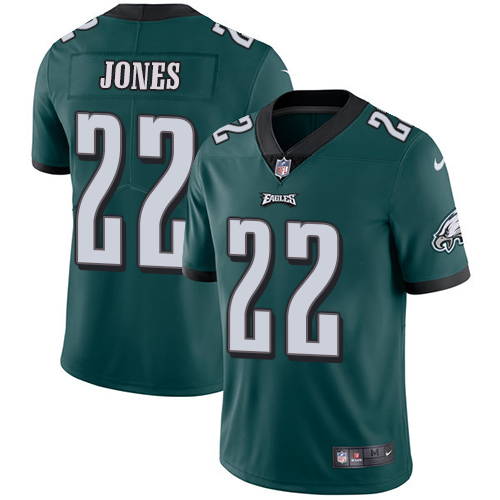 Nike Philadelphia Eagles #22 Sidney Jones Midnight Green Team Color Men’s Stitched NFL Vapor Untouchable Limited Jersey