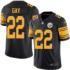 Nike Steelers #22 William Gay Black Men’s Stitched NFL Limited Rush Jersey