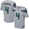 Men’s Seattle Seahawks #4 Steven Hauschka Gray Alternate NFL Nike Elite Jersey