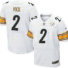 Men’s Pittsburgh Steelers #2 Michael Vick Nike White Elite Jersey
