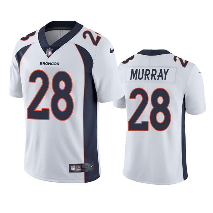 Men’s Denver Broncos #28 Latavius Murray White Vapor Untouchable Stitched Jersey