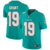 Nike Miami Dolphins #19 Jakeem Grant Aqua Green Team Color Men’s Stitched NFL Vapor Untouchable Limited Jersey