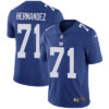 Nike New York Giants #71 Will Hernandez Royal Blue Team Color Men’s Stitched NFL Vapor Untouchable Limited Jersey