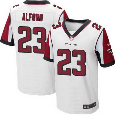 Men’s Atlanta Falcons #23 Robert Alford White Road NFL Nike Elite Jersey