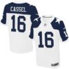 Men’s Dallas Cowboys #16 Matt Cassel White Thanksgiving Alternate NFL Nike Elite Jersey