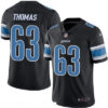 Men’s Detroit Lions #63 Brandon Thomas Black 2016 Color Rush Stitched NFL Nike Limited Jersey
