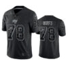 Men’s Tampa Bay Buccaneers #78 Tristan Wirfs Black Reflective Limited Stitched Jersey