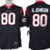 Nike Houston Texans #80 Andre Johnson Blue Limited Jersey