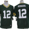 Size 60 4XL-Aaron Rodgers Green Bay Packers #12 Green Stitched Nike Elite NFL Jerseys